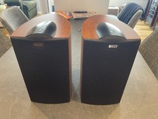 Kef IQ10 Q Series Bookshelf Speakers Cherry Wood With Original Box Etc 100w 8ohm