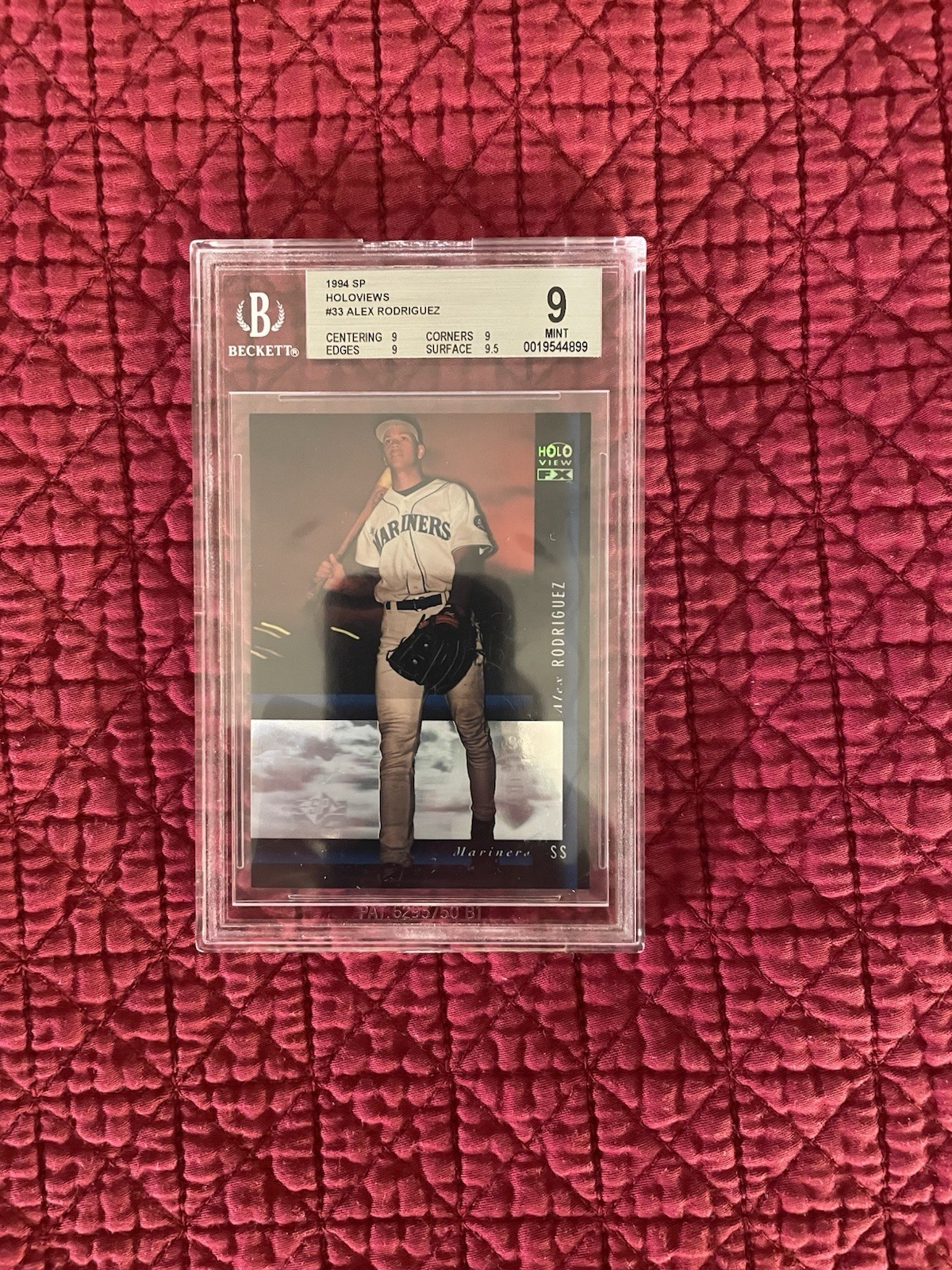 1994 Upper Deck SP - Holoview Fx Alex Rodriguez #33 (RC). BGS 9🔥