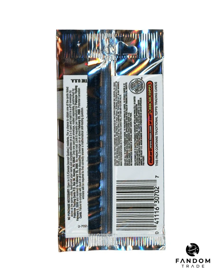 Pokemon Topps La Primera Película 5 Cartas Booster Pack Impresión Canadiense (DESGARRAR O ENVIAR) Foto 2 de 2