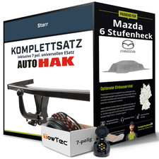 Anhängerkupplung starr für MAZDA 6 Stufenheck +E-Satz Kit