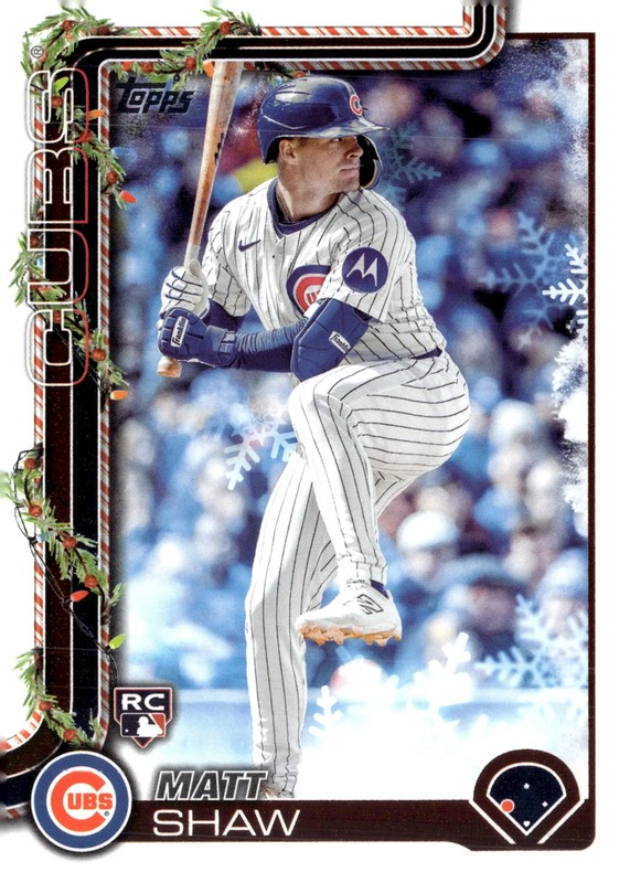 2025 Topps Holiday Matt Shaw #H173 RC