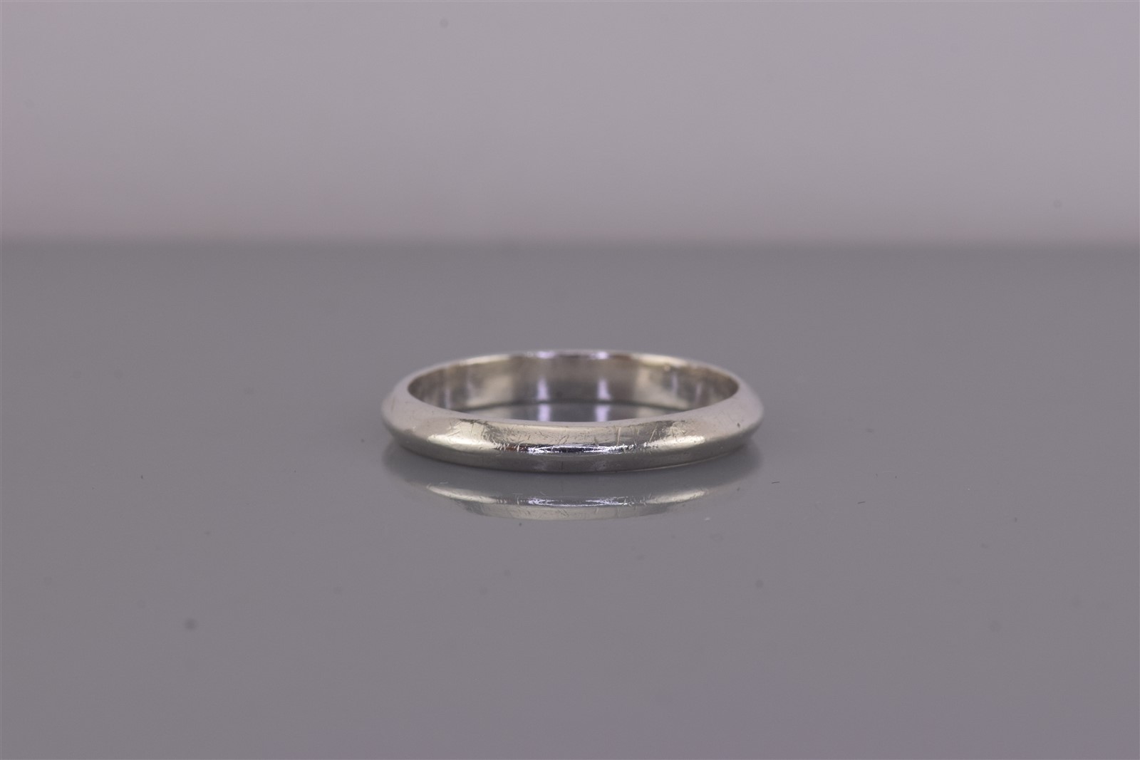 Sterling Silver 3mm Wedged Solid Stackable Band R… - image 2