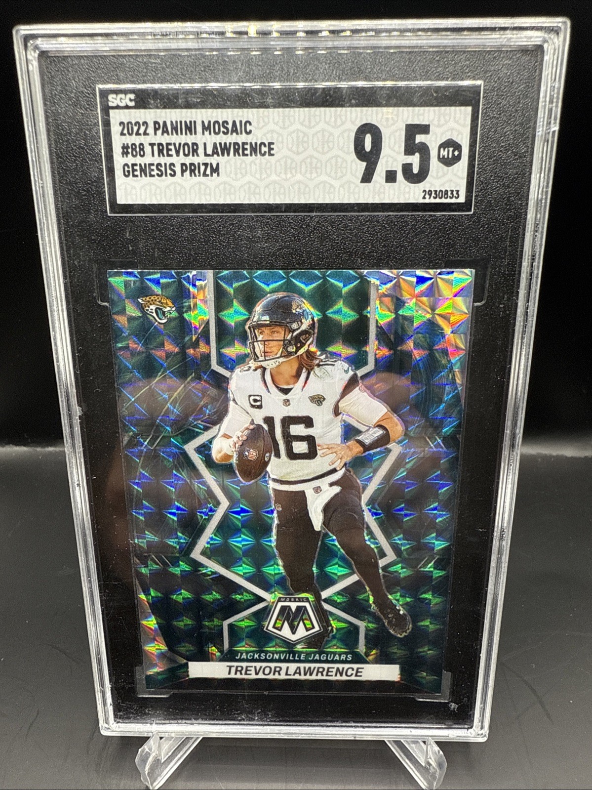 2022 Panini Mosaic Genesis Mosaic Prizm Trevor Lawrence #88 SGC 9.5 Mint + SP