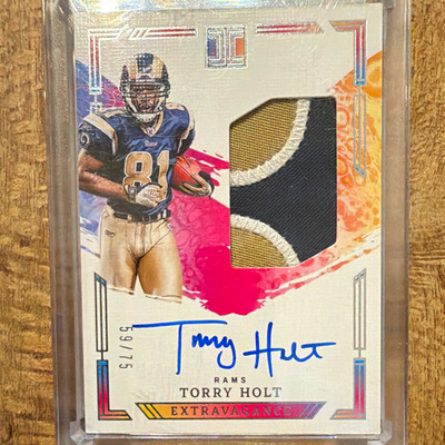 Panini 2024 Impeccable Torry Holt Rams Extravagance Patch Auto #EPA-THT 59/75