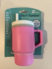 Infantino My 1st Tumbler 9oz Baby Friendly Silicone Drinking Cup with Straw