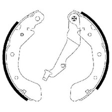 Bremsbackensatz hinten für Opel Karl C16 | 23867789