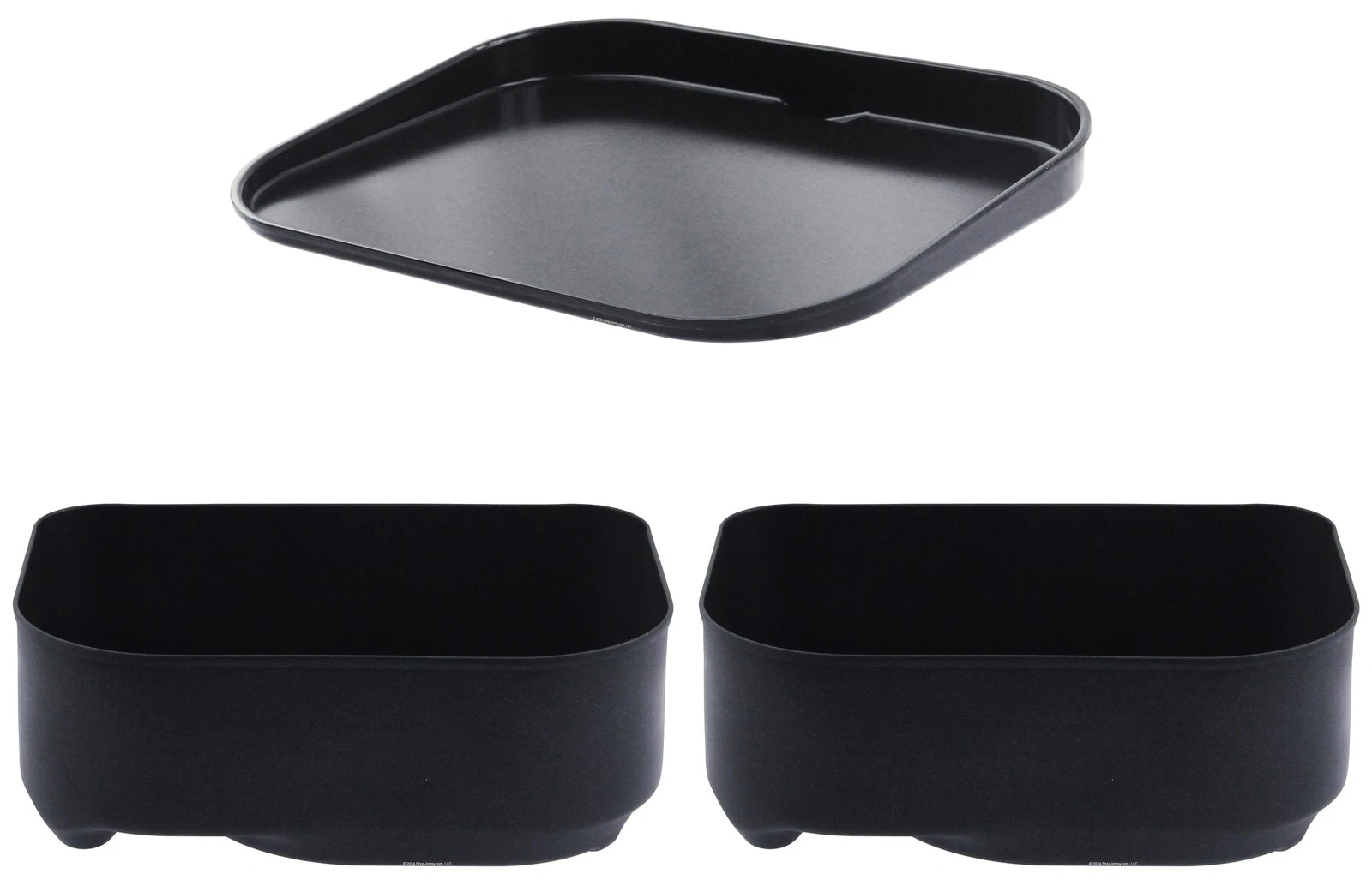 Ninja Woodfire Grill Flat Top Griddle Plate/Crisper Baskets (2) Bundle