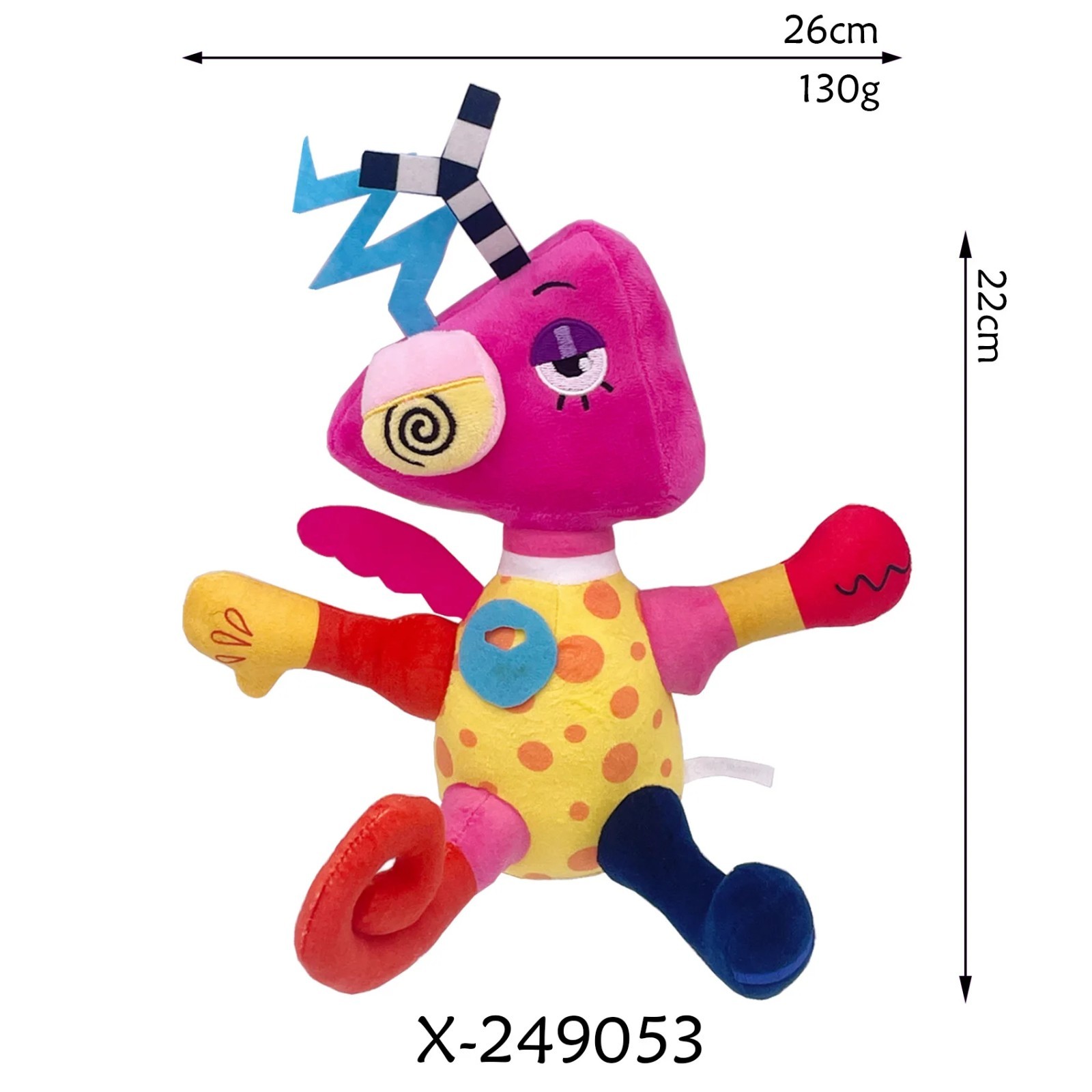 2026 New The Amazing Digital Plush Toys Amazing Circus Clown Rabbit Plush Dolls