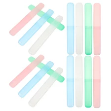  16 PCS Toothbrush Storage Case Portable Container Plastic for Travel