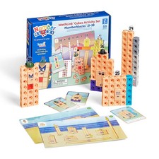 hand2mind MathLink Cubes Numberblocks 21-30 Activity Medium, Multicolored