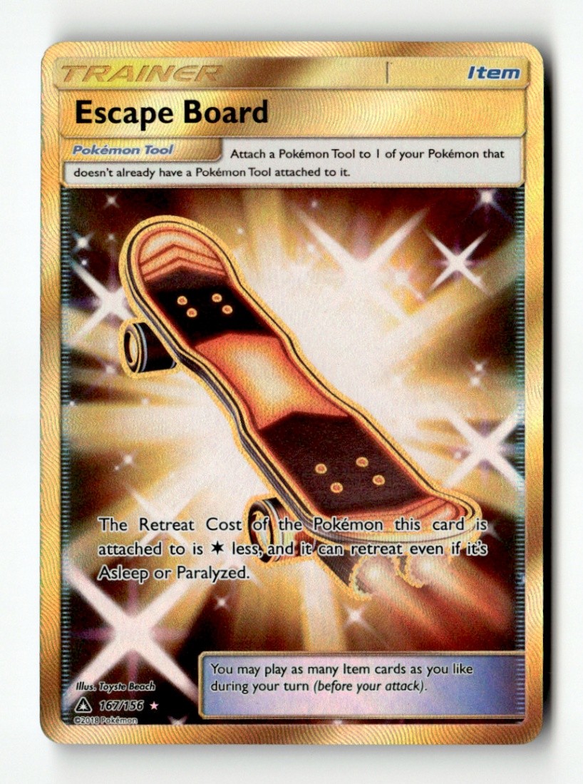 Escape Board (Secret Rare) Secret Rare SM - Ultra Prism 167/156 NM Pokémon TCG
