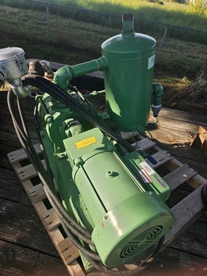 Kinney Model KLRC-40 S Liquid Ring Vacuum pump with GE 5HP electric motor