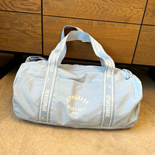 Gymshark Logo Duffle Bag, Blue Cotton Zip, Adjustable Strap, 1 Pocket