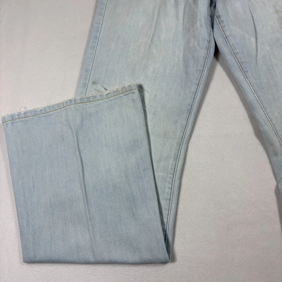 Jeans Lux para mujer talla 7 lavado ligero desgastado Y2K años 90 grunge holgados denim EE. UU. Foto 3 de 4