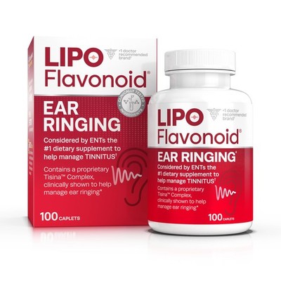 Lipo Flavonoid Ear Ringing - Doctor-Recommended for 100 Count (Pack of 1) 