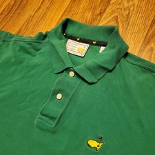 Vintage 90s Golf Masters Polo Shirt Men Large Green Augusta National Shop