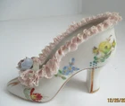 Vintage Dresden Germany Hand Painted Shoe