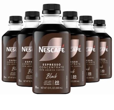 NESCAFÉ Espresso Concentrate Black Instant Coffee 100% Arabica 6 Pack