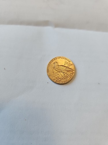 1914-D US Gold $2.50 Indian Head Quarter Eagle Coin - Picture 7 of 17