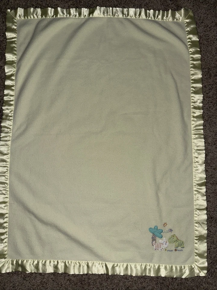 Manta de bebé polar árbol cebra tigre amigos solo un año para siempre Carters Foto 3 de 4