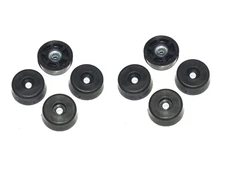 8 LARGE ROUND RUBBER FEET  1.3  W x 1/2 H  TABLES, CHAIRS, DESKS, PATIO -US MADE