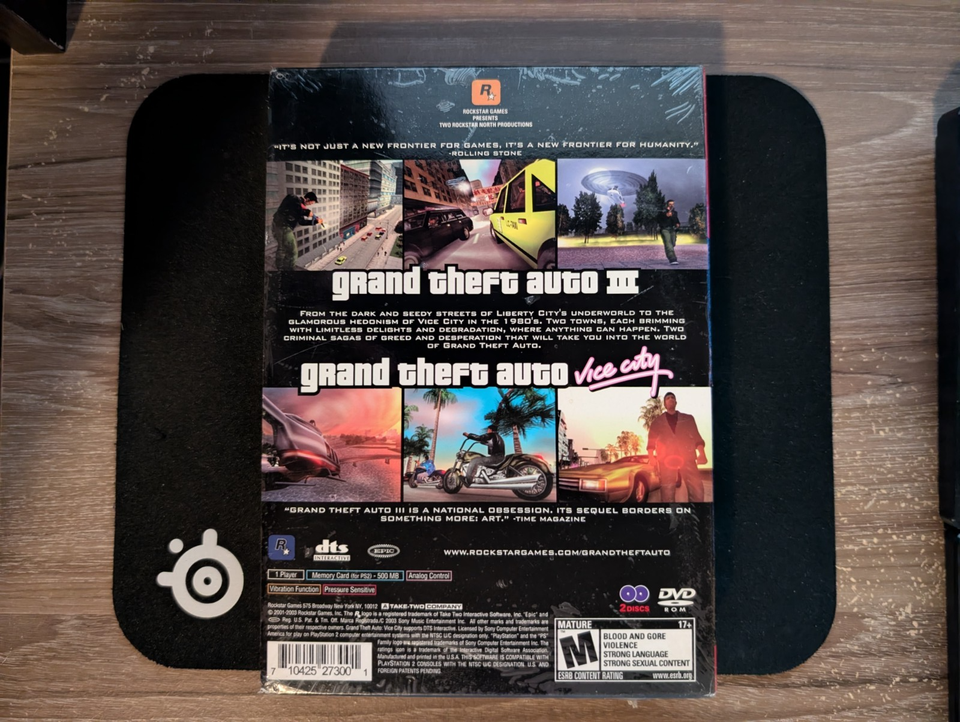 Grand Theft Auto Double Pack - Sony Playstation 2 PS2 - Complet - PAL
