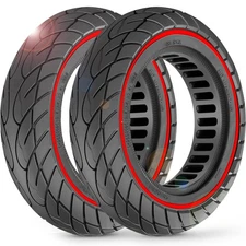 2-Pack 10x2.125 Tubeless Scooter Tires - Fits Models: 8.5x2.0, 8½x2, 50-75-6....