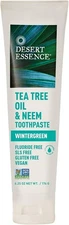 (Free Duty Tax) Desert Essence Tea Tree Oil & Neem Toothpaste - Fluoride-Fre