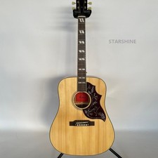 Custom Hummingbird Acoustic Guitar solid Spruce top Stock Ship mohagany neck