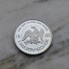 1 oz Liberty Eagle/Bell  Silver Round .999 Bullion 1 Troy Ounce little toning!
