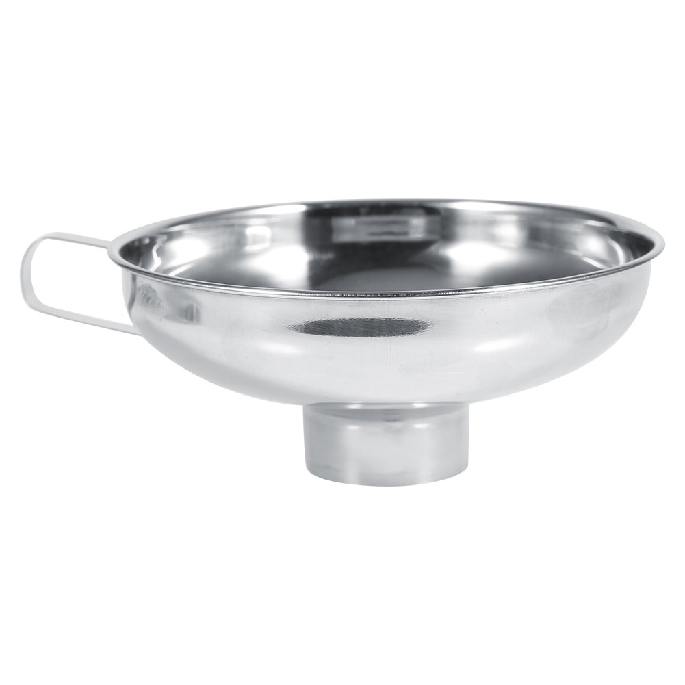 Stainless Steel Household Wide Mouth Canning Jars Funnel With Handle Kitch KRI✈️