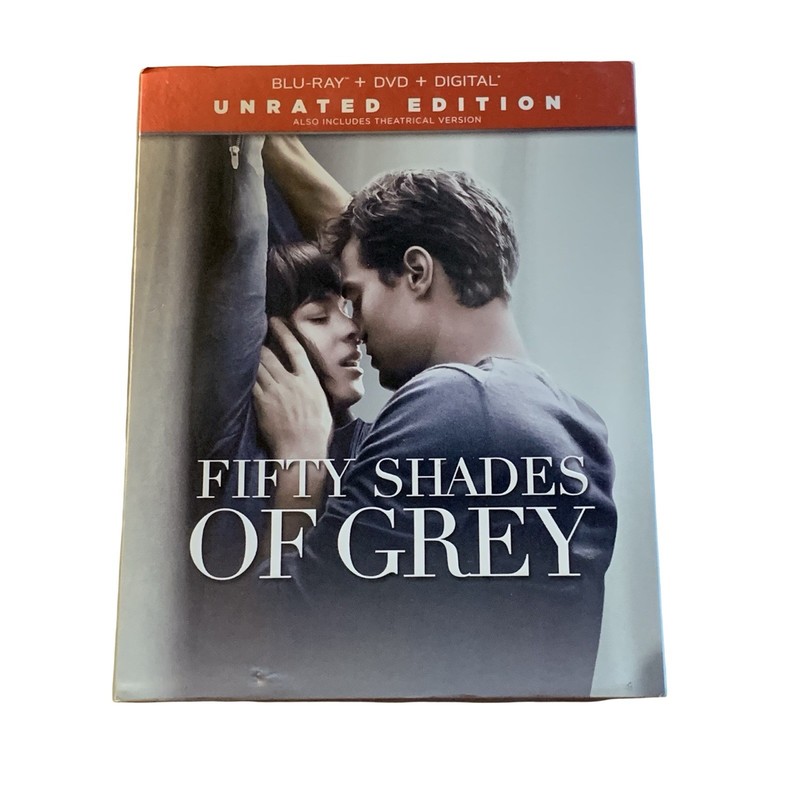 Fifty Shades of Grey Unrated Blu-ray + DVD + Digital HD Slipcover Bonus NEW