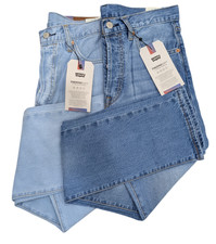 Jeans uomo Levis 501 originale regular fit gamba dritta ultimo pantalone denim.
