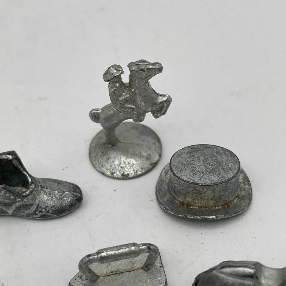 7 Fichas de Juego Monopoly Estaño Vintage Años 60’s Foto 2 de 4