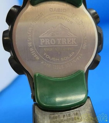 CASIO PRW-S3100 PRO TREK Tough Solar Black Green No Box 2015 Uhr Japan t46