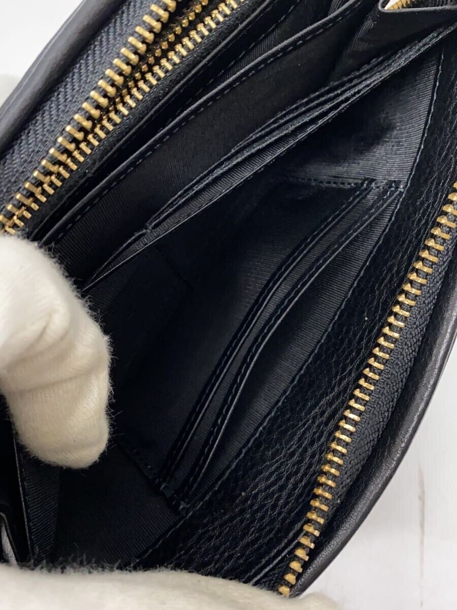 BASIC AND ACCENT Long Wallet Leather Gray Plain M… - image 5