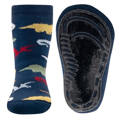 ewers Softsteps Stopper Socken Baby Jungen ABS Dino Tinte Gr. 19-20