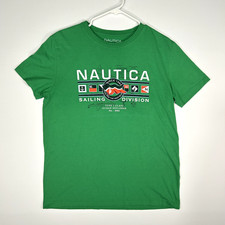 Nautica Sailing Division T-Shirt Verde Uomo Medium