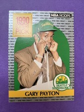 1990-91 NBA Hoops - 1990 Lottery Pick Gary Payton #391 (RC) Seattle SuperSonics