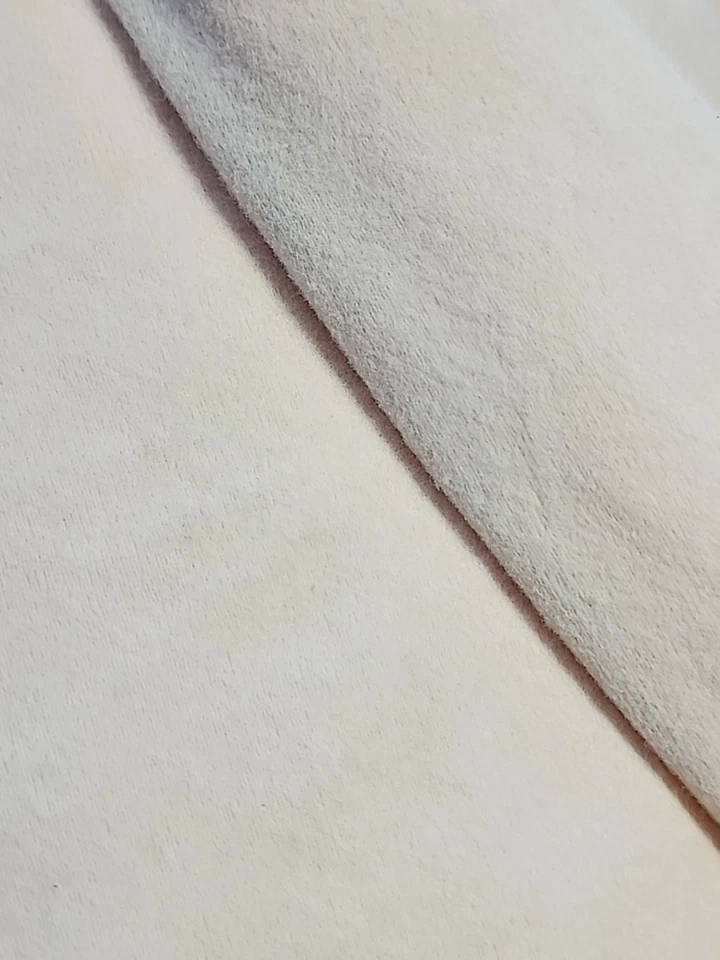 Cotton Flannel Light Peach Solid Sewing Fabric 55" W x 7 Yards Vtg Quilt Craft - Image 2 of 4