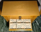 Hives And Honey Emma Jewelry Chest Box Antigue Walnut Wood Veneer Finish... — photo 6