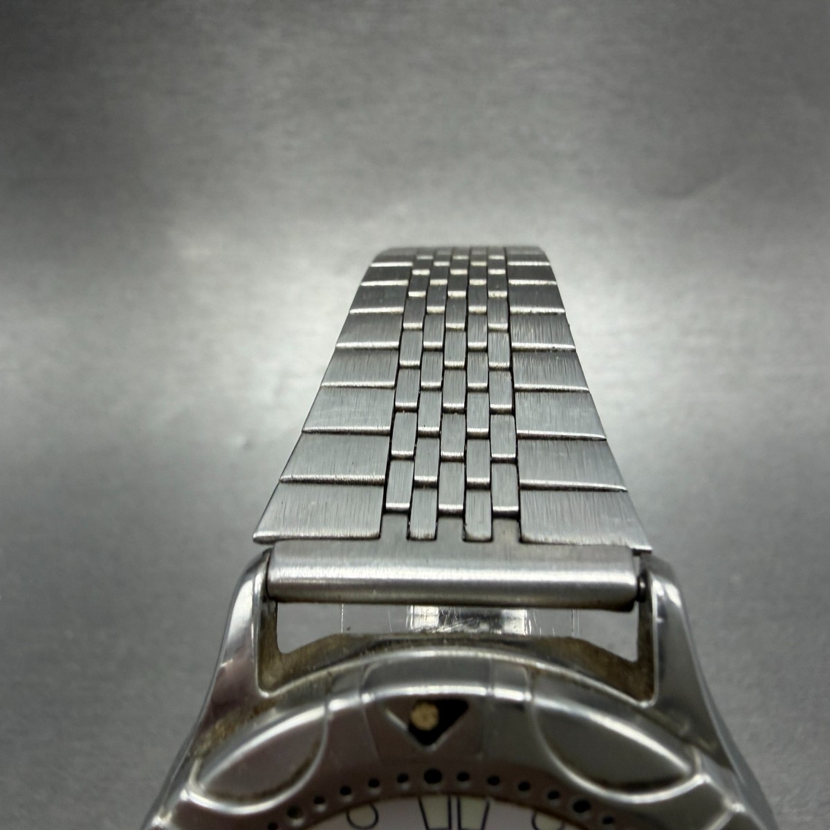 Maruman Orca Dive Watch Men 38mm White Dial Silver Tone Date Round