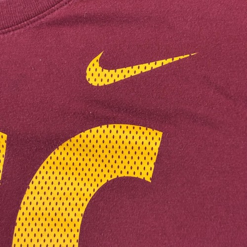 USC Trojans Shirt Mens Medium Red NCAA Football Nike Tee Athletic Cut USC - Picture 3 of 7