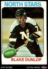 1975 Topps #16 Blake Dunlop  North Stars 2 - GOOD