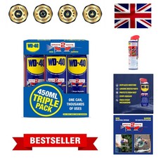 Professional 3-Pack WD40 Smart Straw 450ml Spray - Rust & Corrosion Protection 26.59 per litre