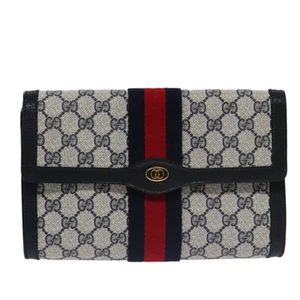 Sac pochette toile marine Gucci Gg authentique