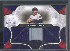 2025 Topps Tier One CARLOS CORREA #T1R-CCO Purple Foil Relic Patch /149 Twins