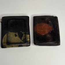 Two Harley Davidson Leather Wallets