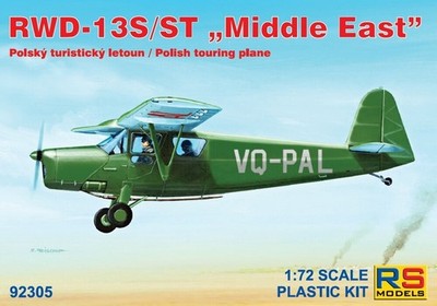RWD-13 S/ST (ISRAELI/PLESTINIAN, BRAZILIAN & ESTONIAN MKGS) 1/72 RS MODELS (pzl)
