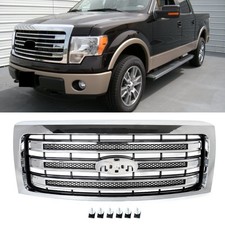 Chrome Front Bumper Grille Fit For 2009-2013 2014 Ford F150 F-150 King Ranch Chrome Front Bumper Grille Fit For 2009-2013 2014 Ford F150 F-150 King Ranch